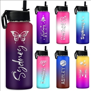 Stainless Steel Sport Water Bottle Customized Gradient Vacuum Insulated Double Wall